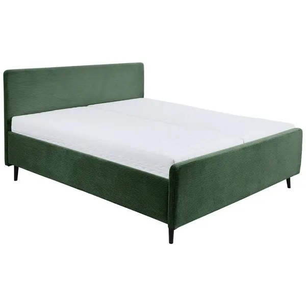 MID.YOU ČALOUNĚNÁ POSTEL, 180/200 cm, olivově zelená