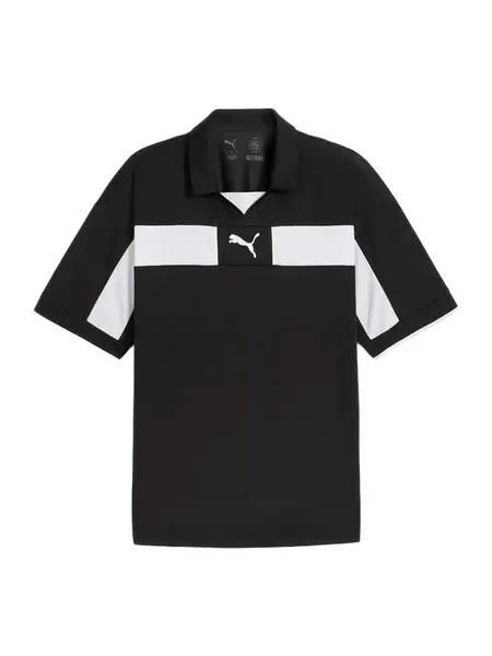 PUMA Funkčné tričko 'TeamClassic'  čierna / biela