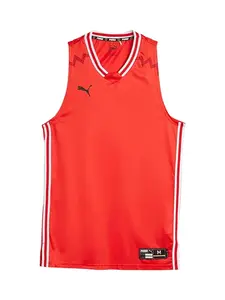 PUMA Športový top  červená / čierna / biela
