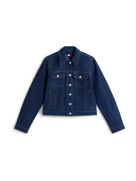 Tommy Jeans Prechodná bunda 'CLASSIC'  tmavomodrá