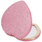 1Pc ABS & Glass Mirror Portable Makeup Folding Mirror