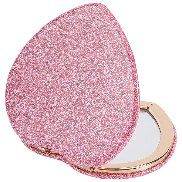 1Pc ABS & Glass Mirror Portable Makeup Folding Mirror