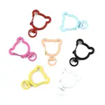 15Pcs Spray Painted Eco-Friendly Alloy Swivel Snap Hook Clasps
