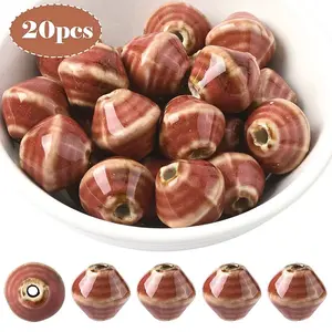 20Pcs Handmade Porcelain Beads