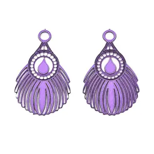 Spray Painted 430 Stainless Steel Pendants