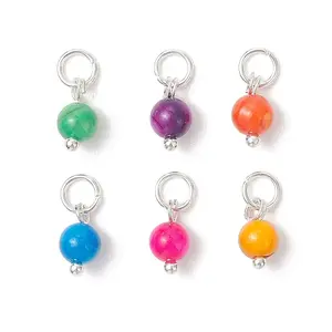 Dyed Natural Freshwater Shell Pendants