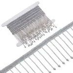 2M Glass Seed Bead Tassel Ribbons