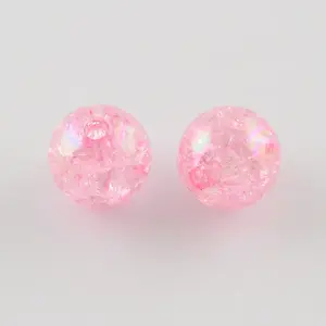 Transparent Crackle Acrylic Beads
