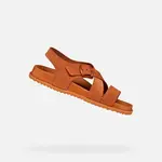 Oranžové dámské pantofle Geox Sandybett - Dámské