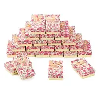 Flower Pattern Cardboard Jewelry Packaging Box