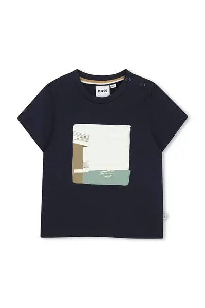 Dětské bavlněné tričko BOSS