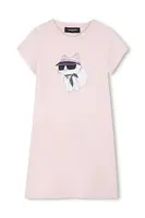 Dětské bavlněné šaty Karl Lagerfeld