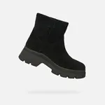 Black Women's Ankle Boots Geox Pluette - Ladies