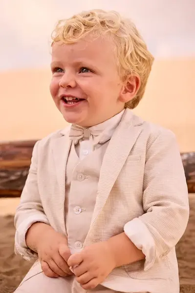 Dětské sako ze směsi lnu Mayoral