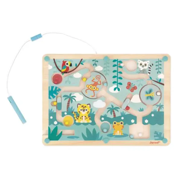 Janod Tropik Magnetický labyrint s perem Džungle
