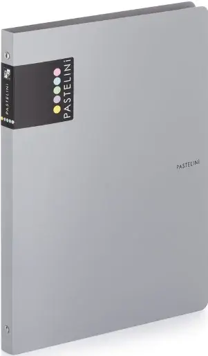 Pořadač PP A4 4kr. PASTELINI šedá