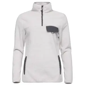FUNDANGO VINONA FLEECE PULLOVER Dámská mikina, bílá, velikost