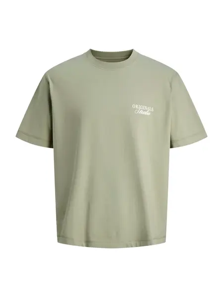 Jack & Jones Plus Tričko  olivová / šedobiela