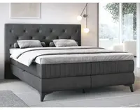 Posteľ Lusaka 180x200 cm, stredne šedá látka%