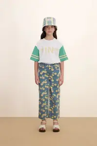 Tinycottons Detské rifle Tinycottons ORANGES DENIM JEANS