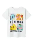 NAME IT Tričko 'Dazz Pokemon'  zmiešané farby / biela