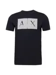 ARMANI EXCHANGE Tričko  tmavomodrá / biela