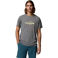 Columbia ZERO RULES LIGHT SS GRAPHIC CREW Pánske tričko, sivá, veľkosť
