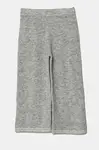 Dětské kalhoty s příměsí vlny United Colors of Benetton šedá barva, 1EWBCF009