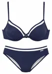 LASCANA Bikiny  námornícka modrá / biela