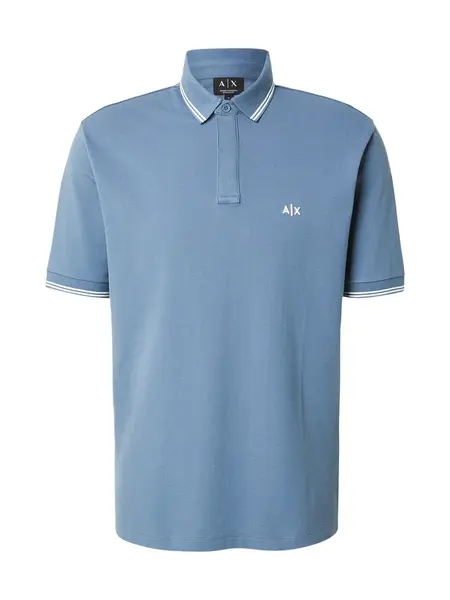 ARMANI EXCHANGE Tričko  zafírová / biela