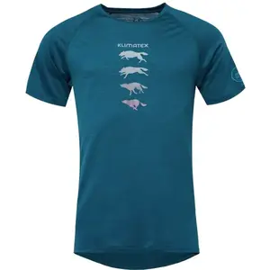 Klimatex HURON MERINO Pánské MERINO BLEND triko, modrá, velikost