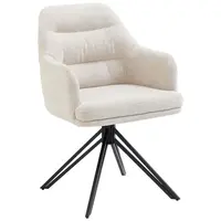 MID.YOU ŽIDLE S PODRUČKAMI, mikrovlákno, béžová