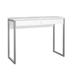 MID.YOU PSACÍ STŮL, vysoce lesklá bílá, 101,6/40,0/76,5 cm