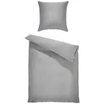 Schöner Wohnen OBOUSTRANNÉ POVLEČENÍ, satén, šedá, 135/200 cm