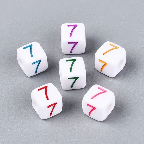 Opaque Acrylic European Large Hole Beads