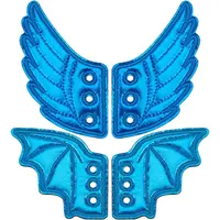 2 Pairs 2 Styles Cloth Shoe Charms