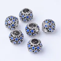 Alloy Enamel European Beads