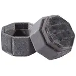 Velvet Cover Plastic Couple Ring Box