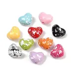 Spray Painted Opaque Acrylic Beads