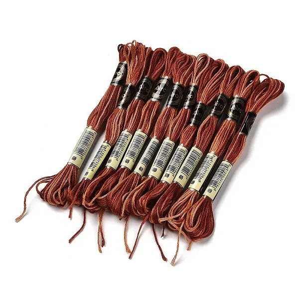 10 Skeins 6-Ply Polyester Embroidery Floss