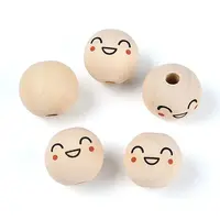 Printed Schima Wood Beads