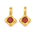 Brass Micro Pave Cubic Zirconia Pendants