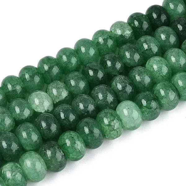 Baking Painted Crackle Glass Beads Strands