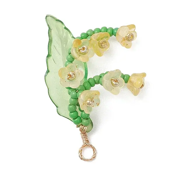 Copper Wired Glass Pendants