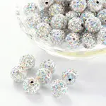 100Pcs Pave Disco Ball Beads