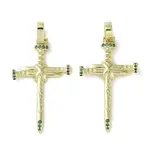 Rack Plating Brass Cubic Zirconia Pendants