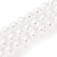 Electroplated Glass Pearl Beads Strands