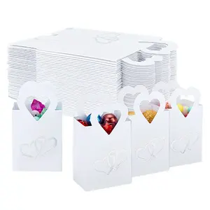 Silver Stamping Heart Packaging Handbag Holder