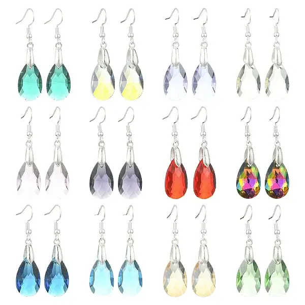 304 Stainless Steel Teardrop Dangle Earrings