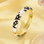 Enamel Flower Bangle